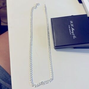 Sterling silver choker necklace- 16”-18”